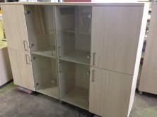 We Offer Hinged Glass Doors On Any Of Our Custom Storage Units